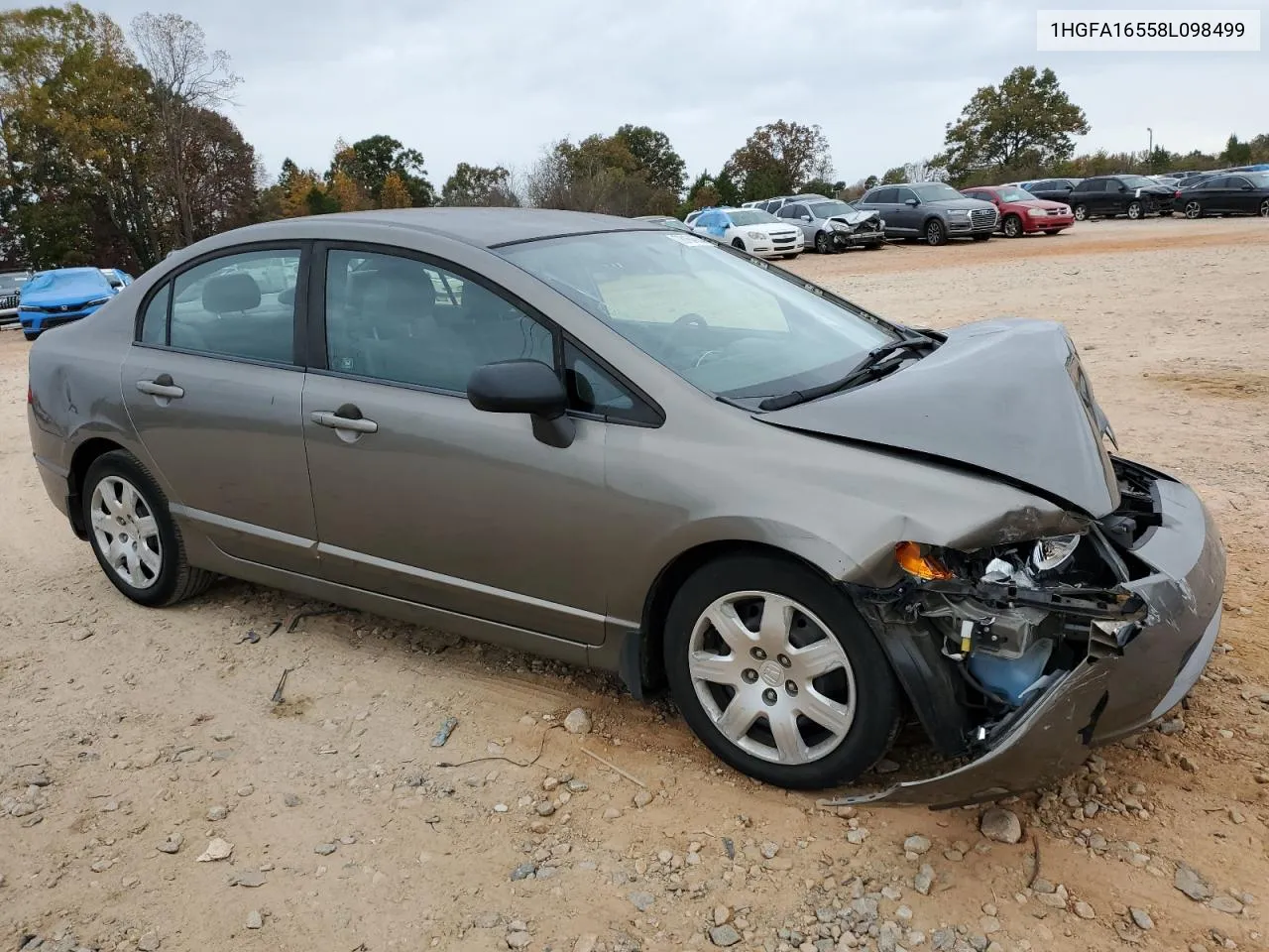 2008 Honda Civic Lx VIN: 1HGFA16558L098499 Lot: 78164554