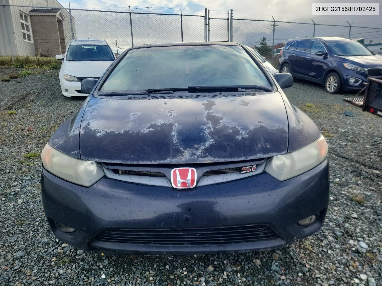 2008 Honda Civic Si VIN: 2HGFG21568H702425 Lot: 78171094