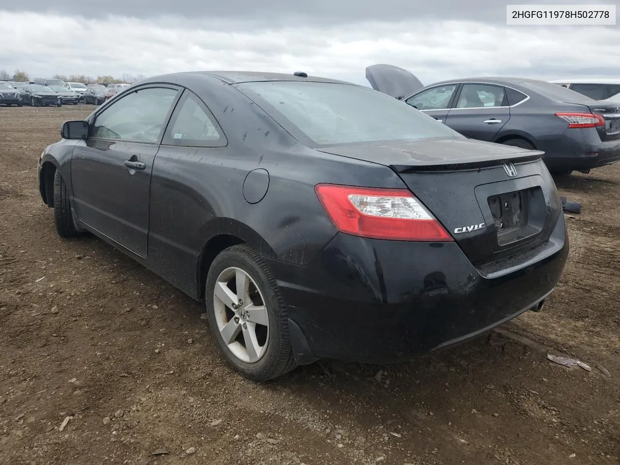 2008 Honda Civic Exl VIN: 2HGFG11978H502778 Lot: 78310194