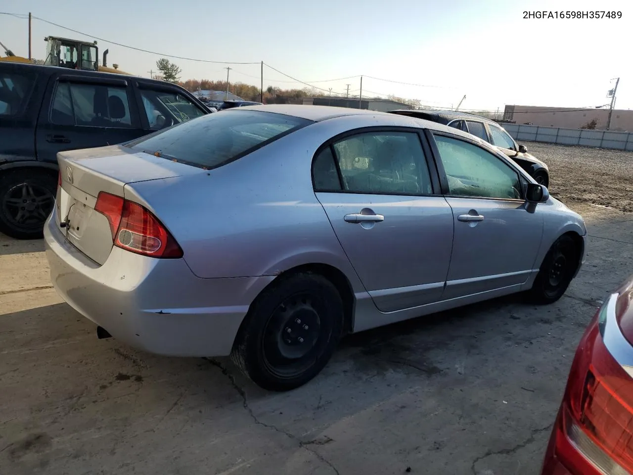 2008 Honda Civic Lx VIN: 2HGFA16598H357489 Lot: 78396694