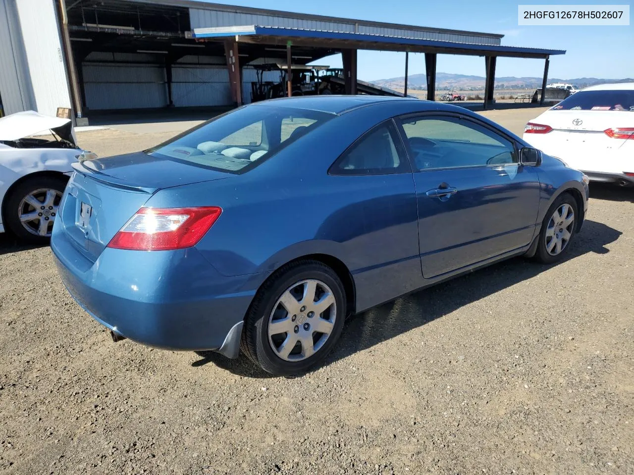 2008 Honda Civic Lx VIN: 2HGFG12678H502607 Lot: 78482034