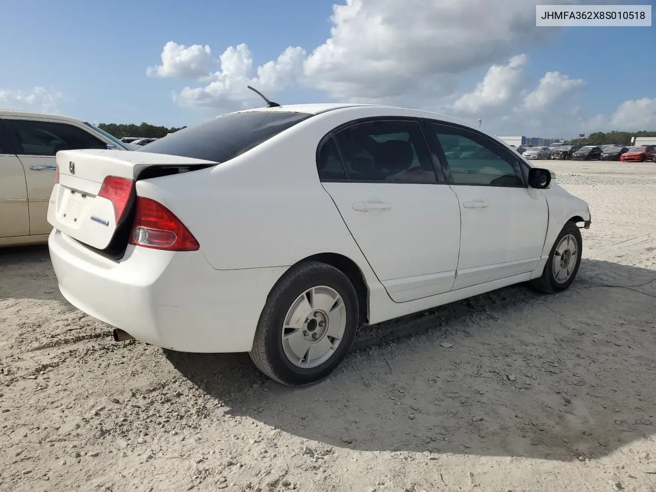 2008 Honda Civic Hybrid VIN: JHMFA362X8S010518 Lot: 78539044