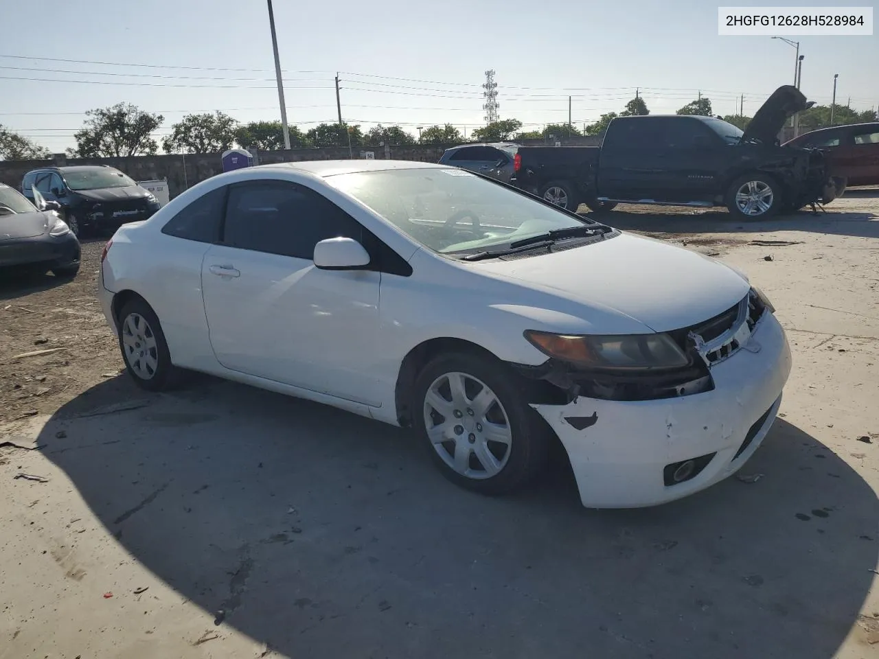 2008 Honda Civic Lx VIN: 2HGFG12628H528984 Lot: 78593944