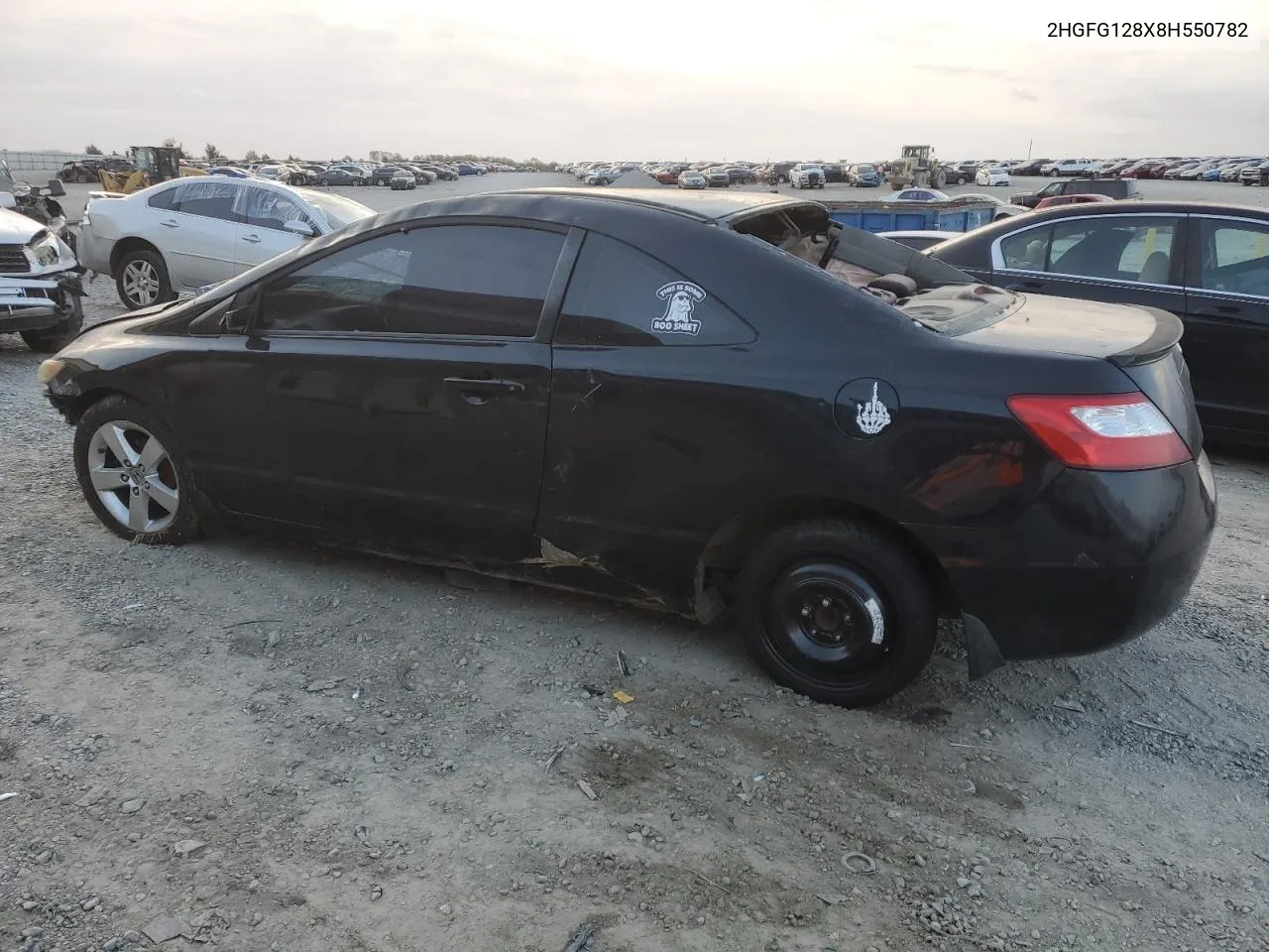 2008 Honda Civic Ex VIN: 2HGFG128X8H550782 Lot: 78694924