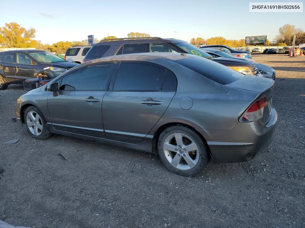 2008 Honda Civic Exl VIN: 2HGFA16918H502656 Lot: 78745334