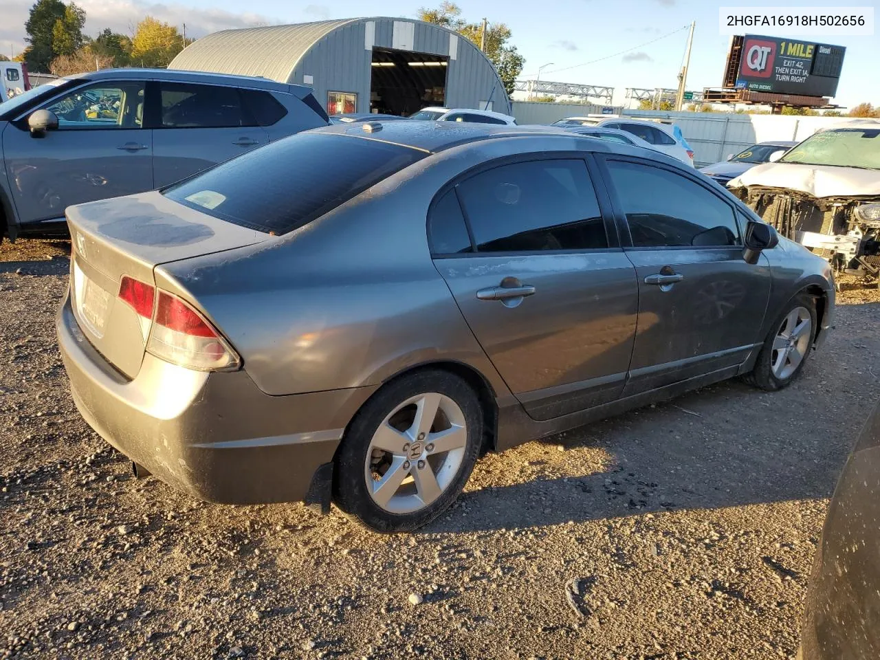 2008 Honda Civic Exl VIN: 2HGFA16918H502656 Lot: 78745334