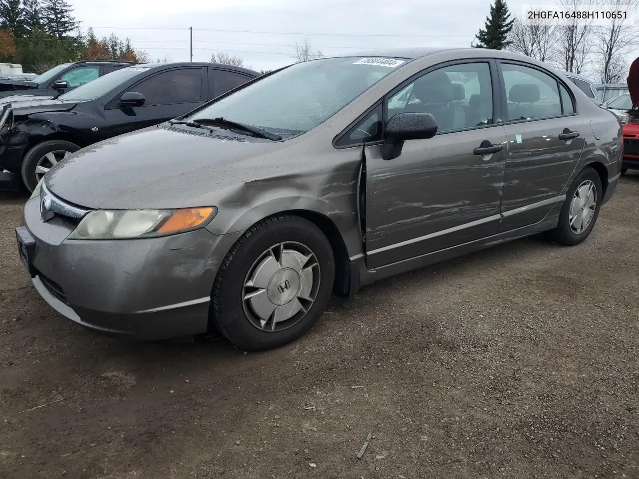 2008 Honda Civic Dx-G VIN: 2HGFA16488H110651 Lot: 78804404