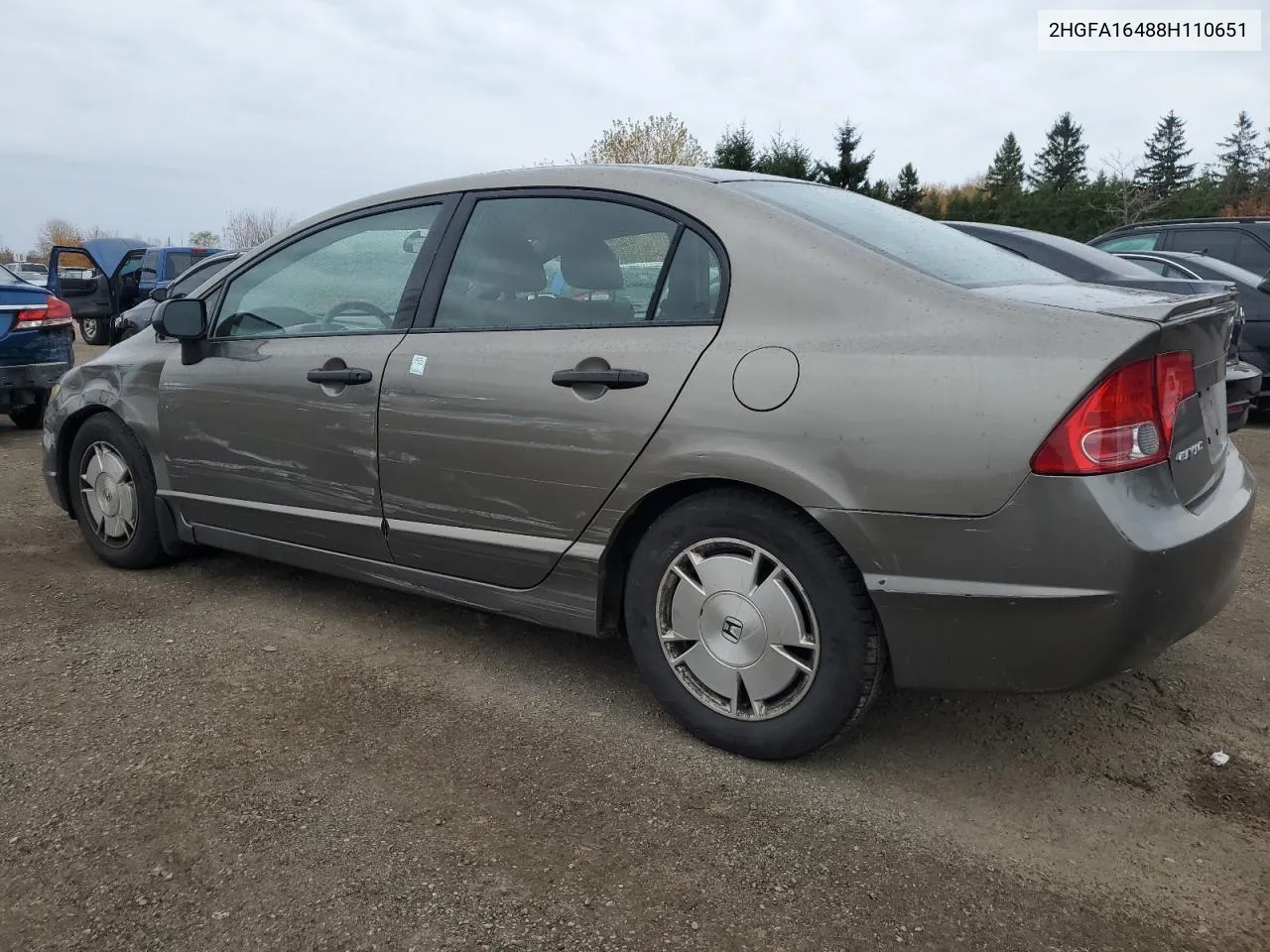 2008 Honda Civic Dx-G VIN: 2HGFA16488H110651 Lot: 78804404