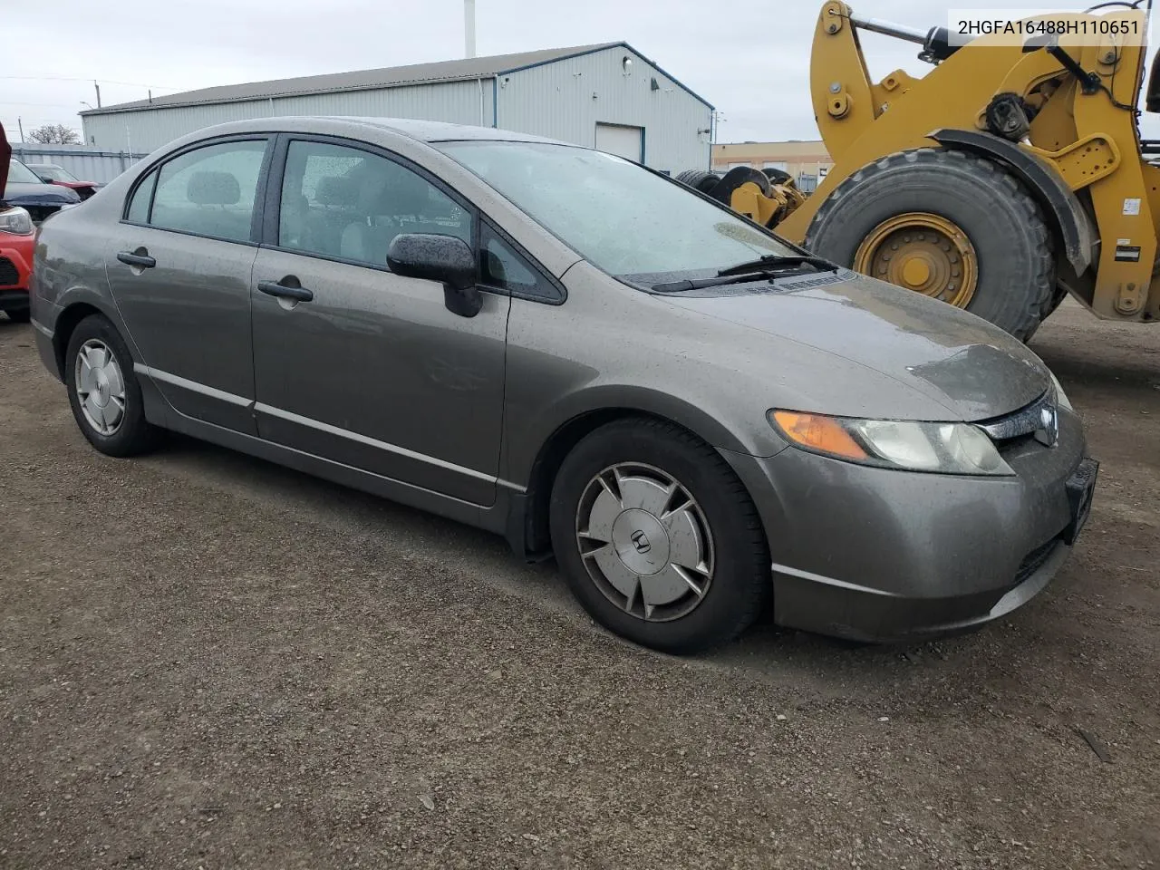 2008 Honda Civic Dx-G VIN: 2HGFA16488H110651 Lot: 78804404