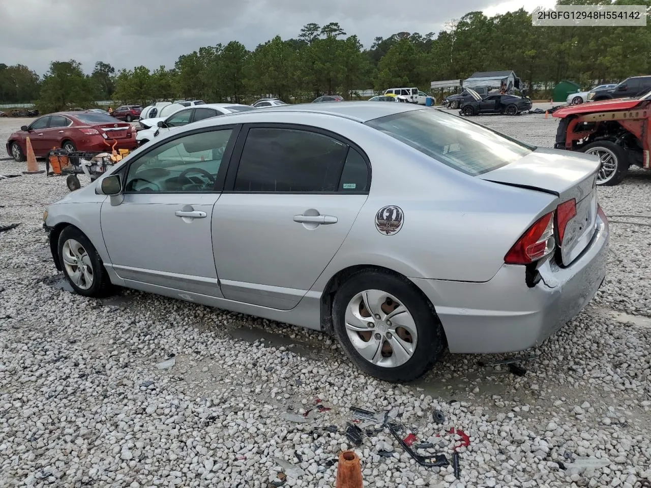 2008 Honda Civic Exl VIN: 2HGFG12948H554142 Lot: 78932764