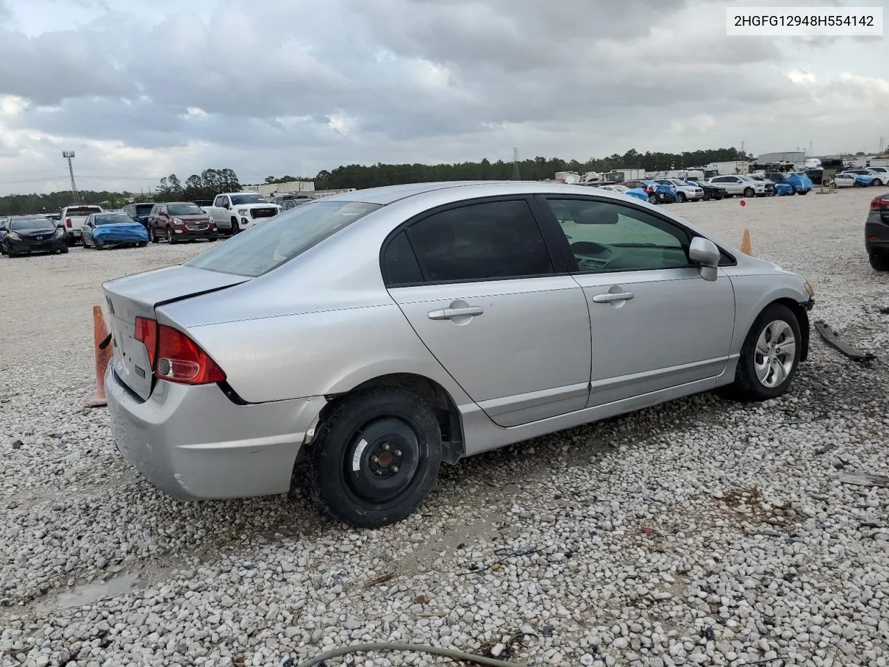 2008 Honda Civic Exl VIN: 2HGFG12948H554142 Lot: 78932764