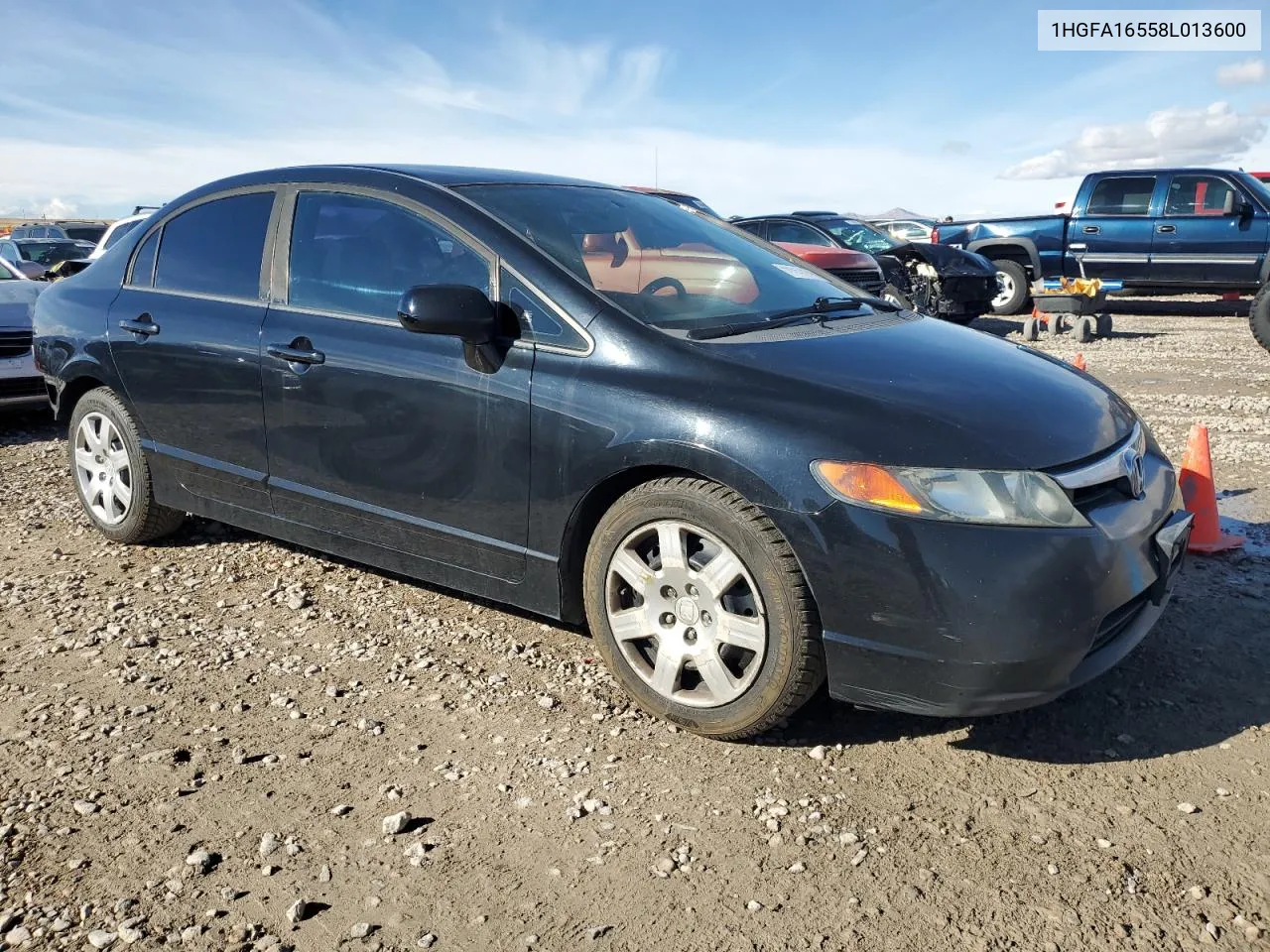 2008 Honda Civic Lx VIN: 1HGFA16558L013600 Lot: 78951034