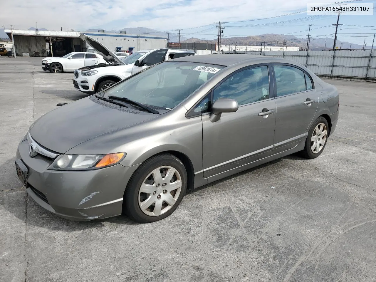 2008 Honda Civic Lx VIN: 2HGFA16548H331107 Lot: 78953014