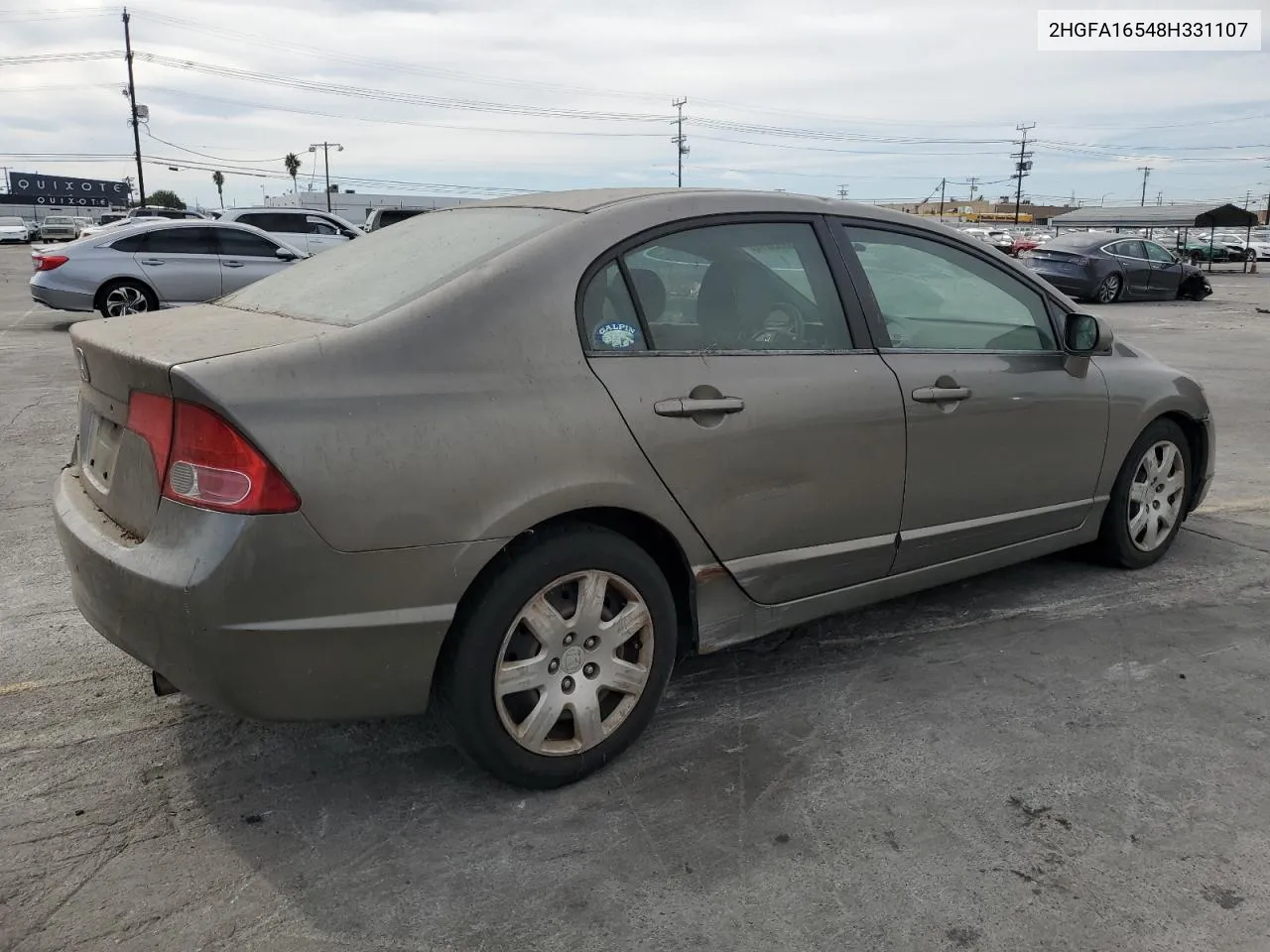 2008 Honda Civic Lx VIN: 2HGFA16548H331107 Lot: 78953014