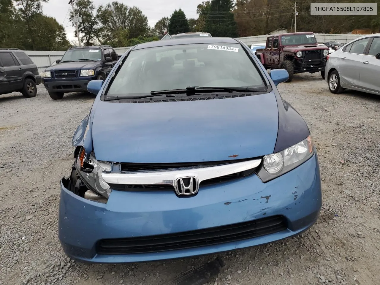 2008 Honda Civic Lx VIN: 1HGFA16508L107805 Lot: 79014954