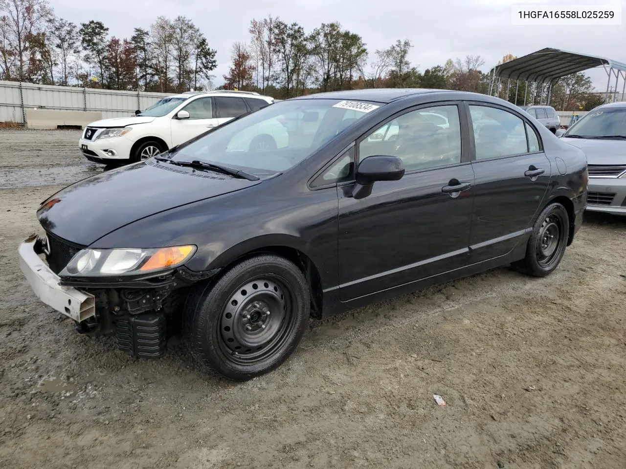 2008 Honda Civic Lx VIN: 1HGFA16558L025259 Lot: 79108534