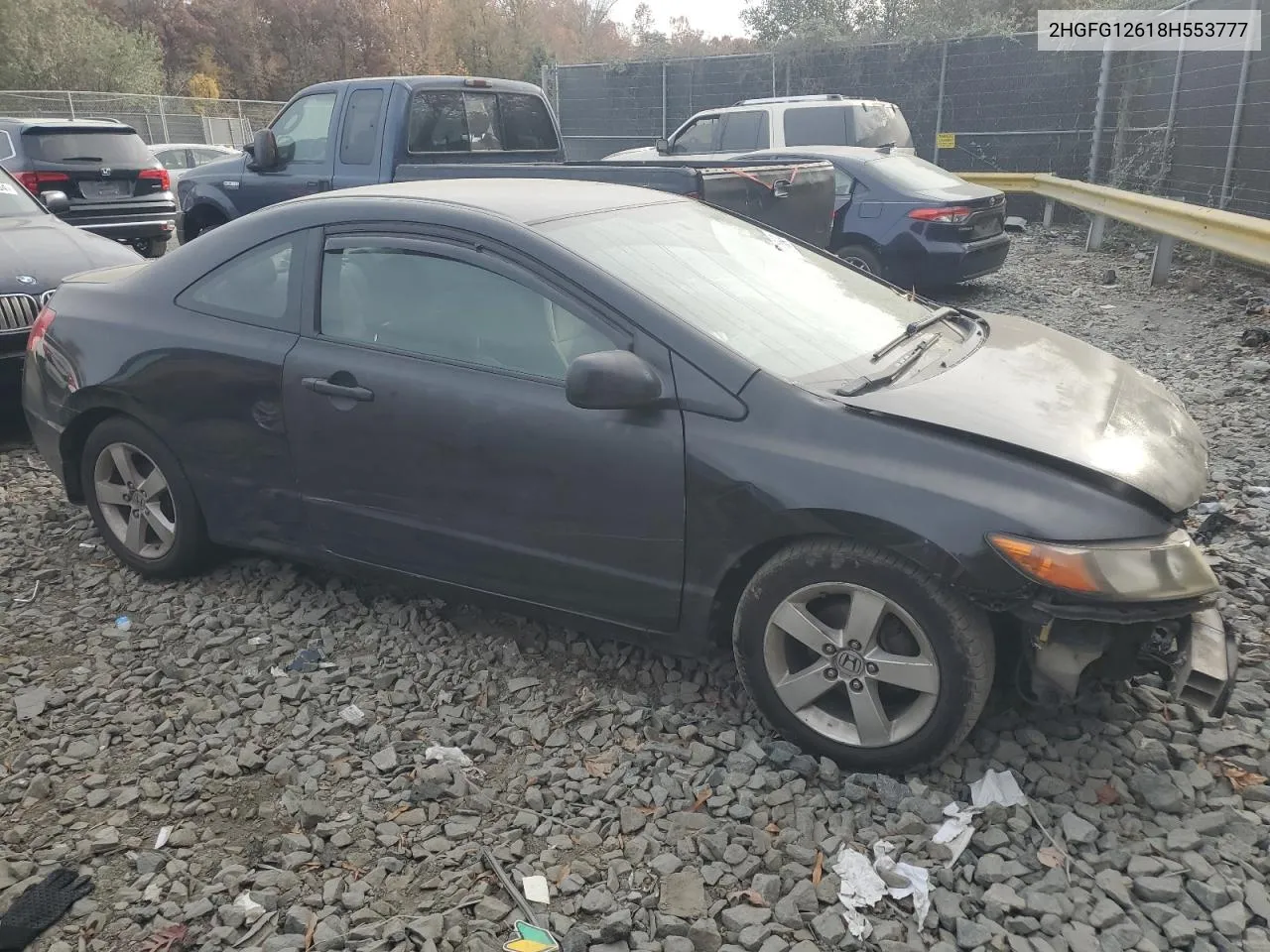 2008 Honda Civic Lx VIN: 2HGFG12618H553777 Lot: 79183424