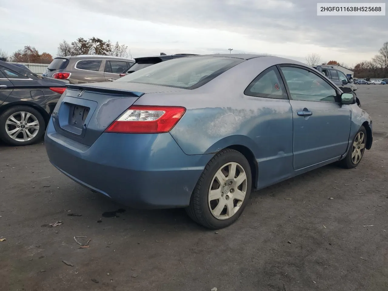 2008 Honda Civic Lx VIN: 2HGFG11638H525688 Lot: 79493884