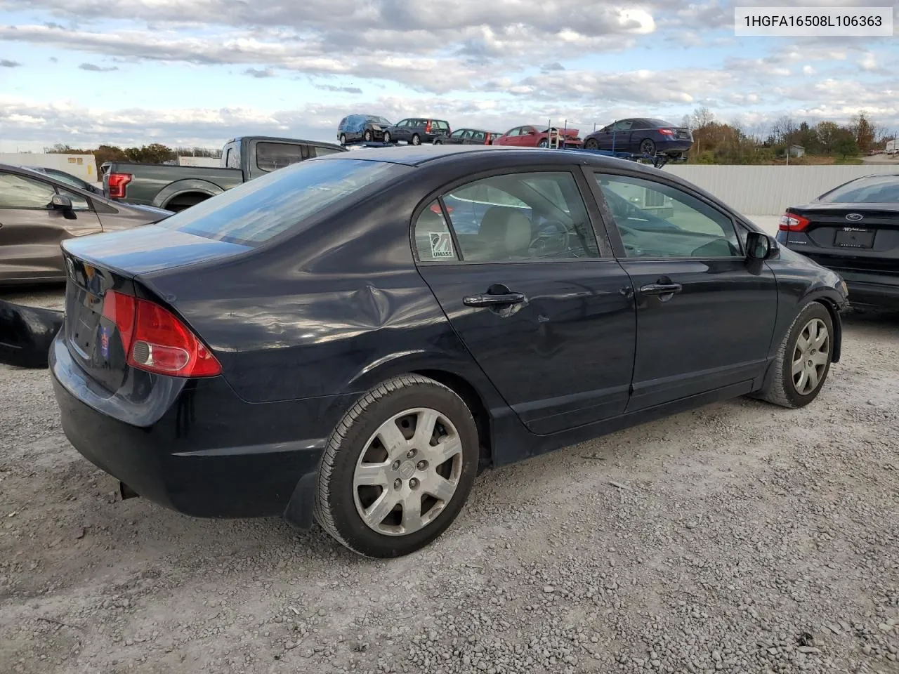 2008 Honda Civic Lx VIN: 1HGFA16508L106363 Lot: 79521804