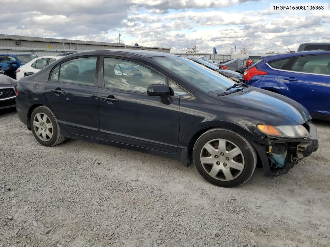 2008 Honda Civic Lx VIN: 1HGFA16508L106363 Lot: 79521804