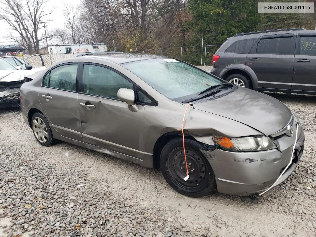 2008 Honda Civic Lx VIN: 1HGFA16568L001116 Lot: 79631824