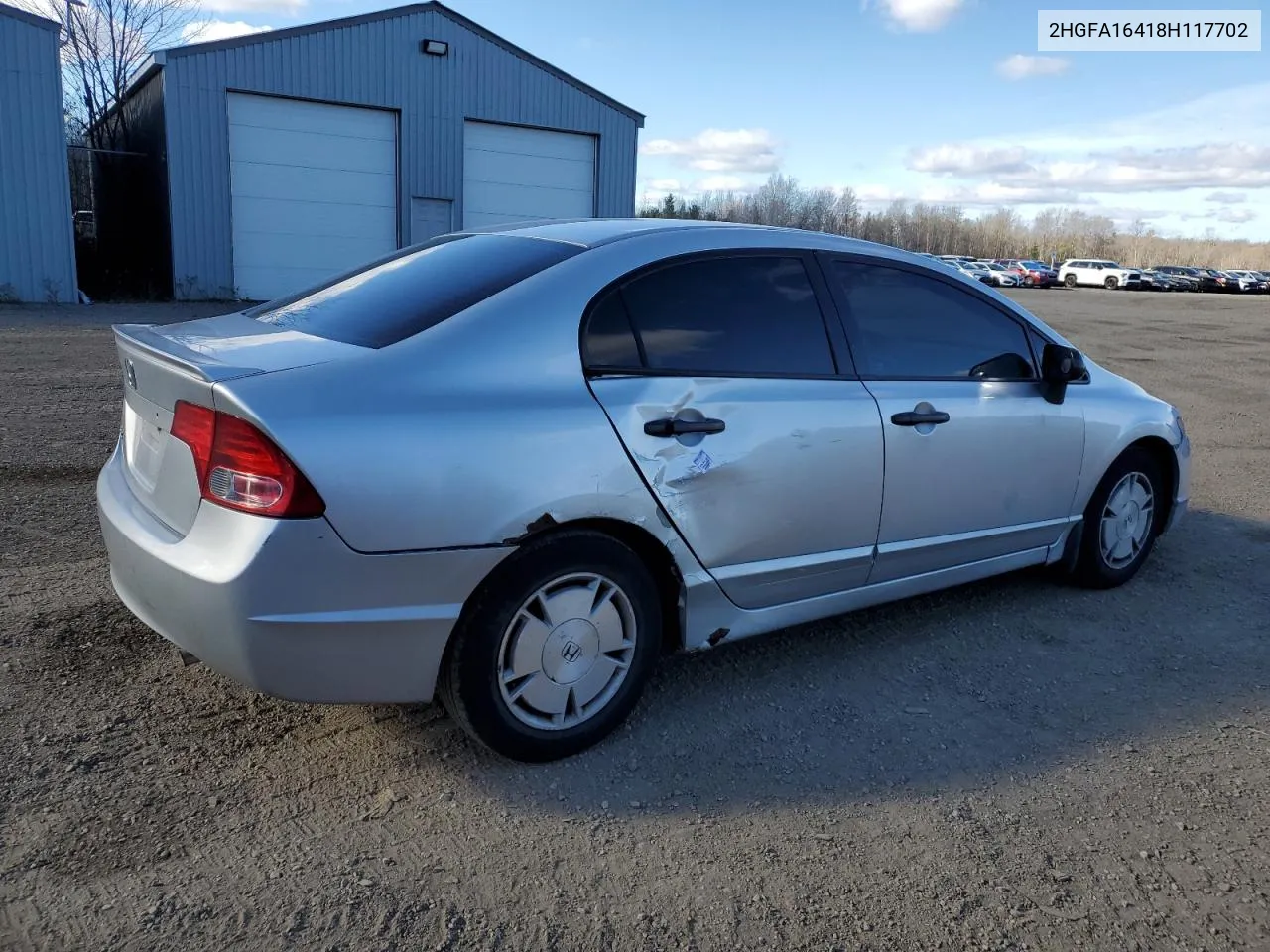 2008 Honda Civic Dx-G VIN: 2HGFA16418H117702 Lot: 79745174