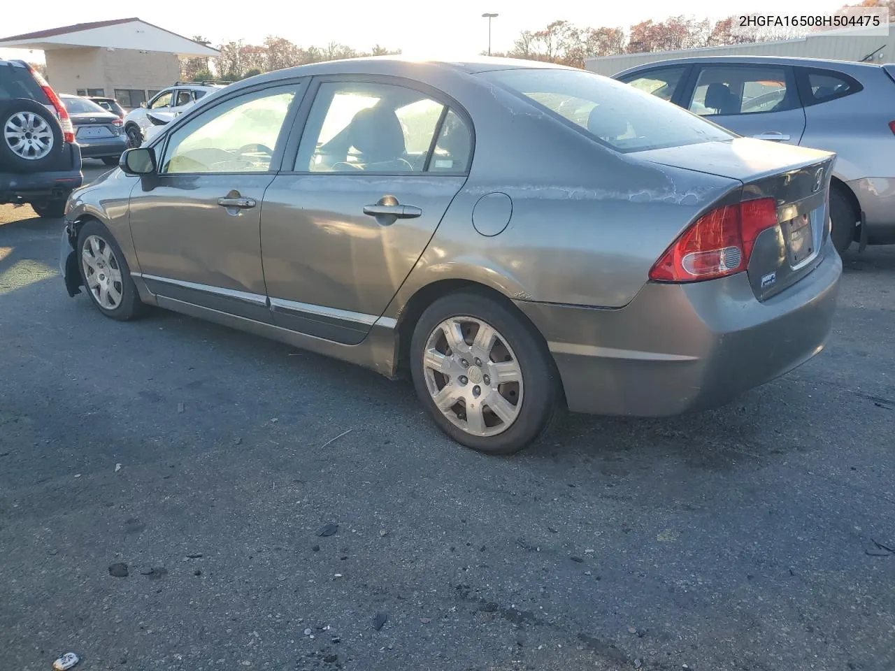 2008 Honda Civic Lx VIN: 2HGFA16508H504475 Lot: 79901934