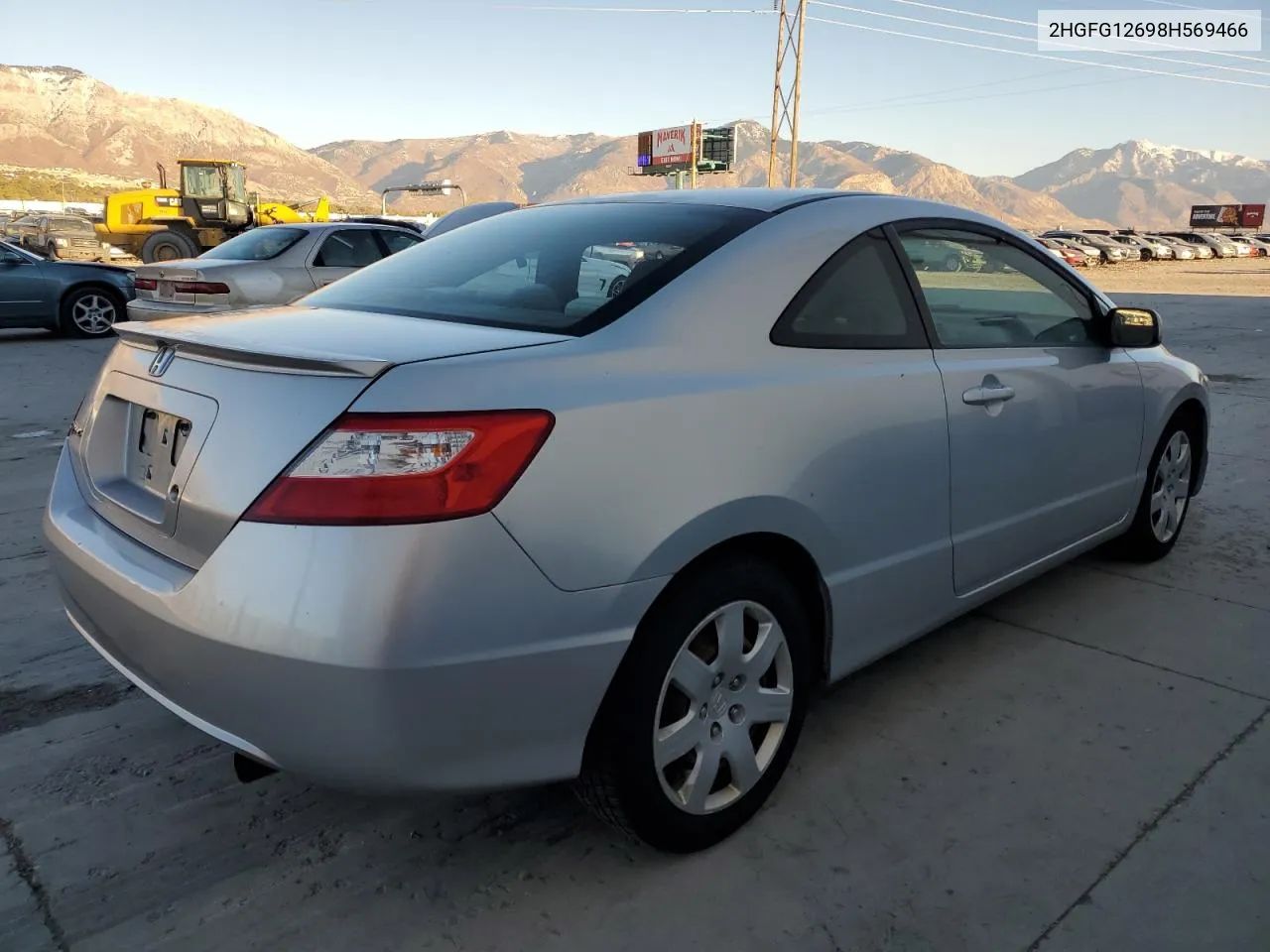 2008 Honda Civic Lx VIN: 2HGFG12698H569466 Lot: 80127834