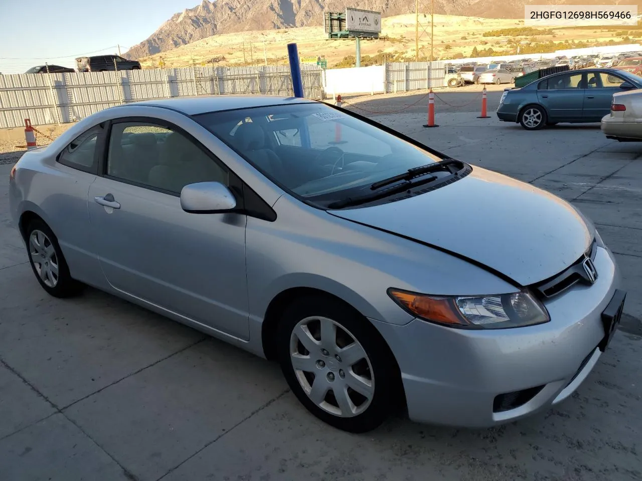 2008 Honda Civic Lx VIN: 2HGFG12698H569466 Lot: 80127834