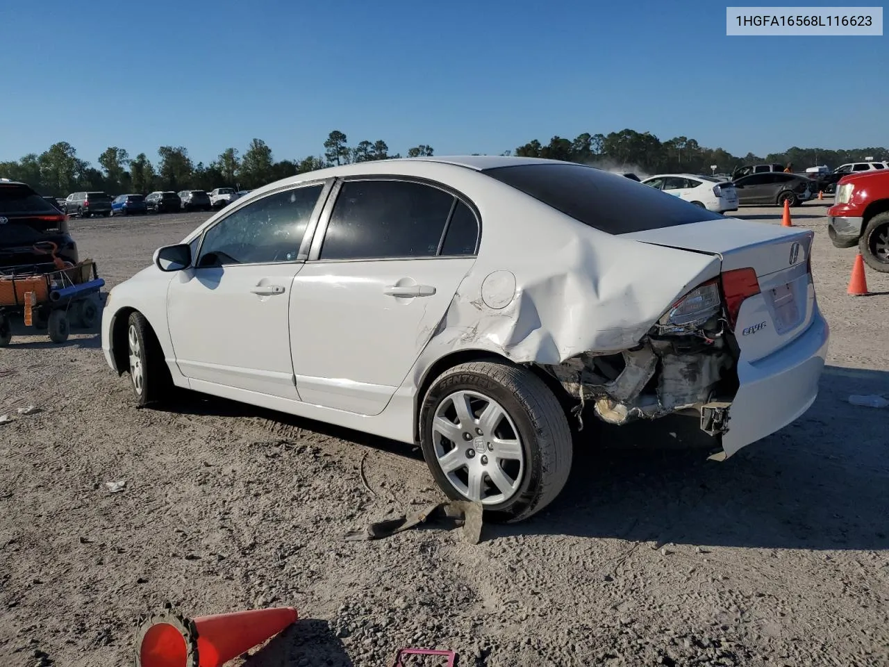 2008 Honda Civic Lx VIN: 1HGFA16568L116623 Lot: 80576884