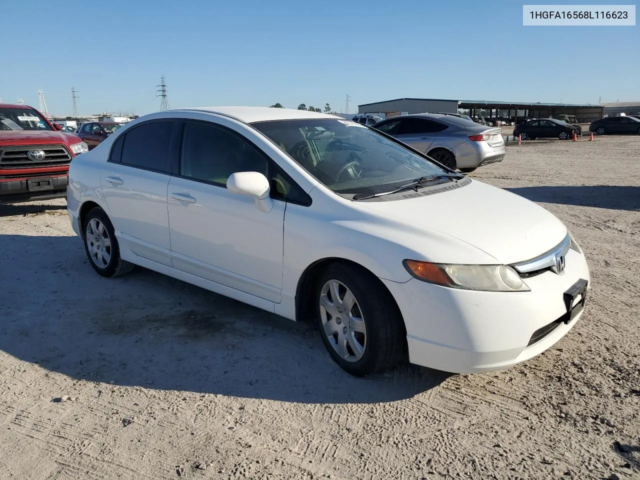 2008 Honda Civic Lx VIN: 1HGFA16568L116623 Lot: 80576884