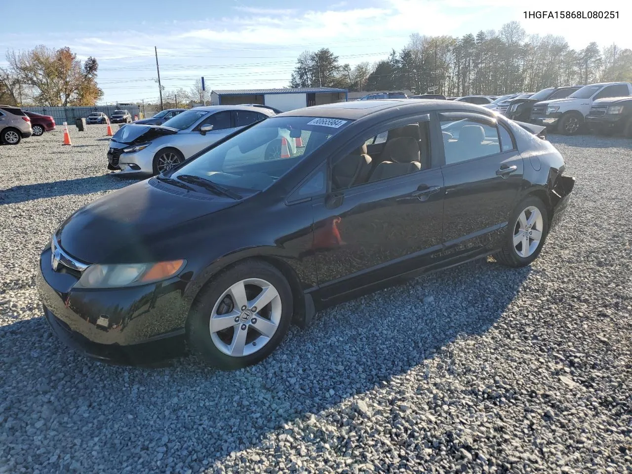 2008 Honda Civic Ex VIN: 1HGFA15868L080251 Lot: 80665984