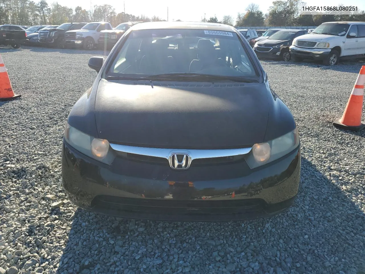 2008 Honda Civic Ex VIN: 1HGFA15868L080251 Lot: 80665984