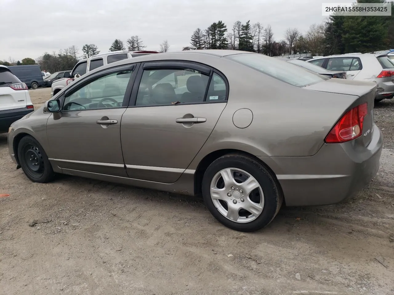 2008 Honda Civic Lx VIN: 2HGFA15558H353425 Lot: 81027654