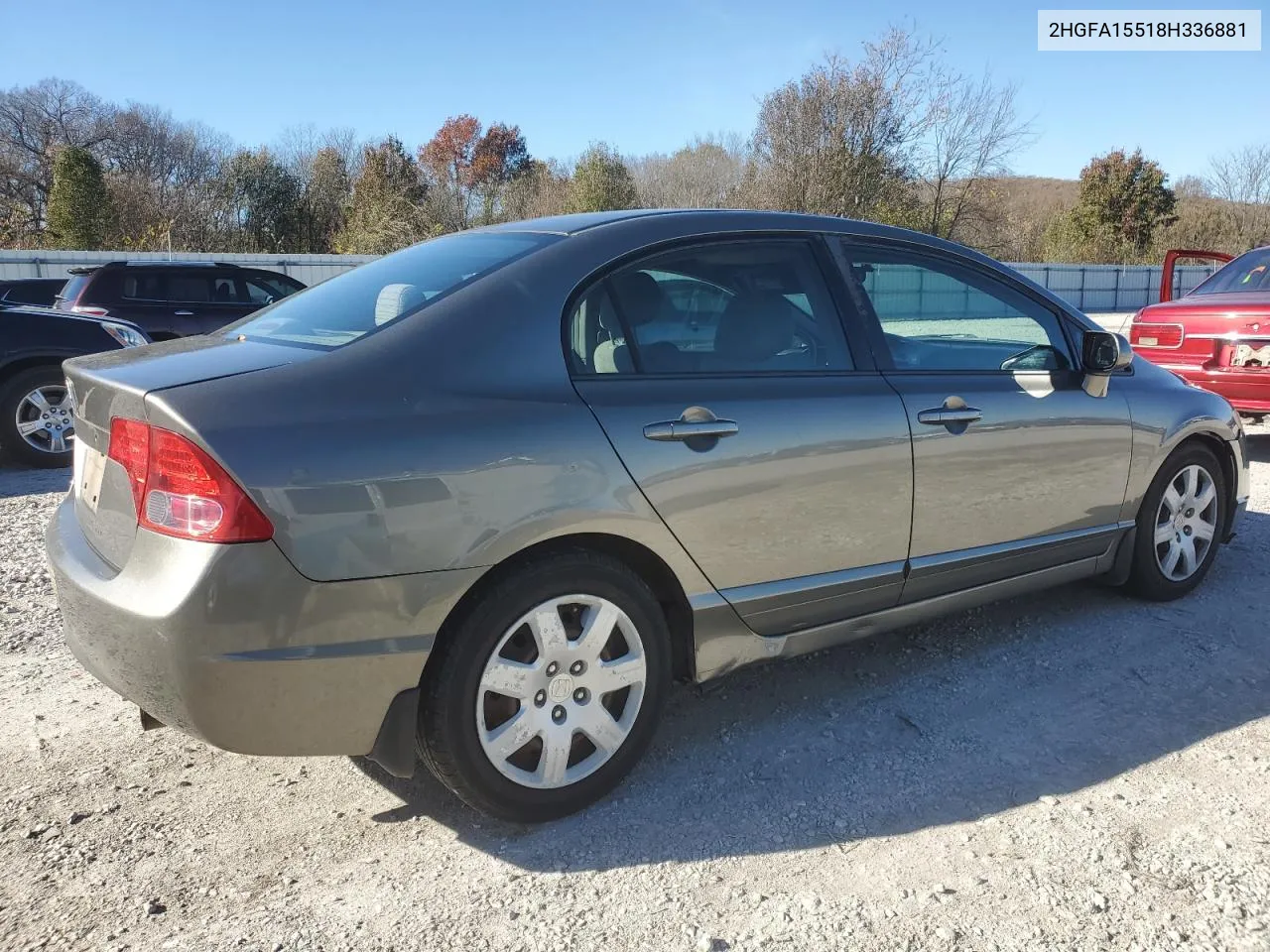 2008 Honda Civic Lx VIN: 2HGFA15518H336881 Lot: 82155374