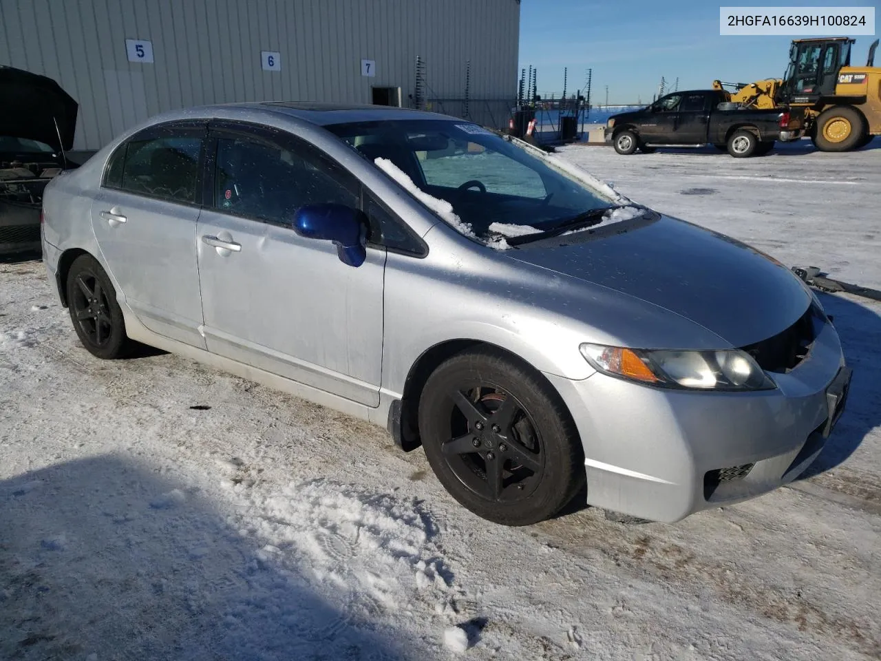 2009 Honda Civic Lx-S VIN: 2HGFA16639H100824 Lot: 36499173