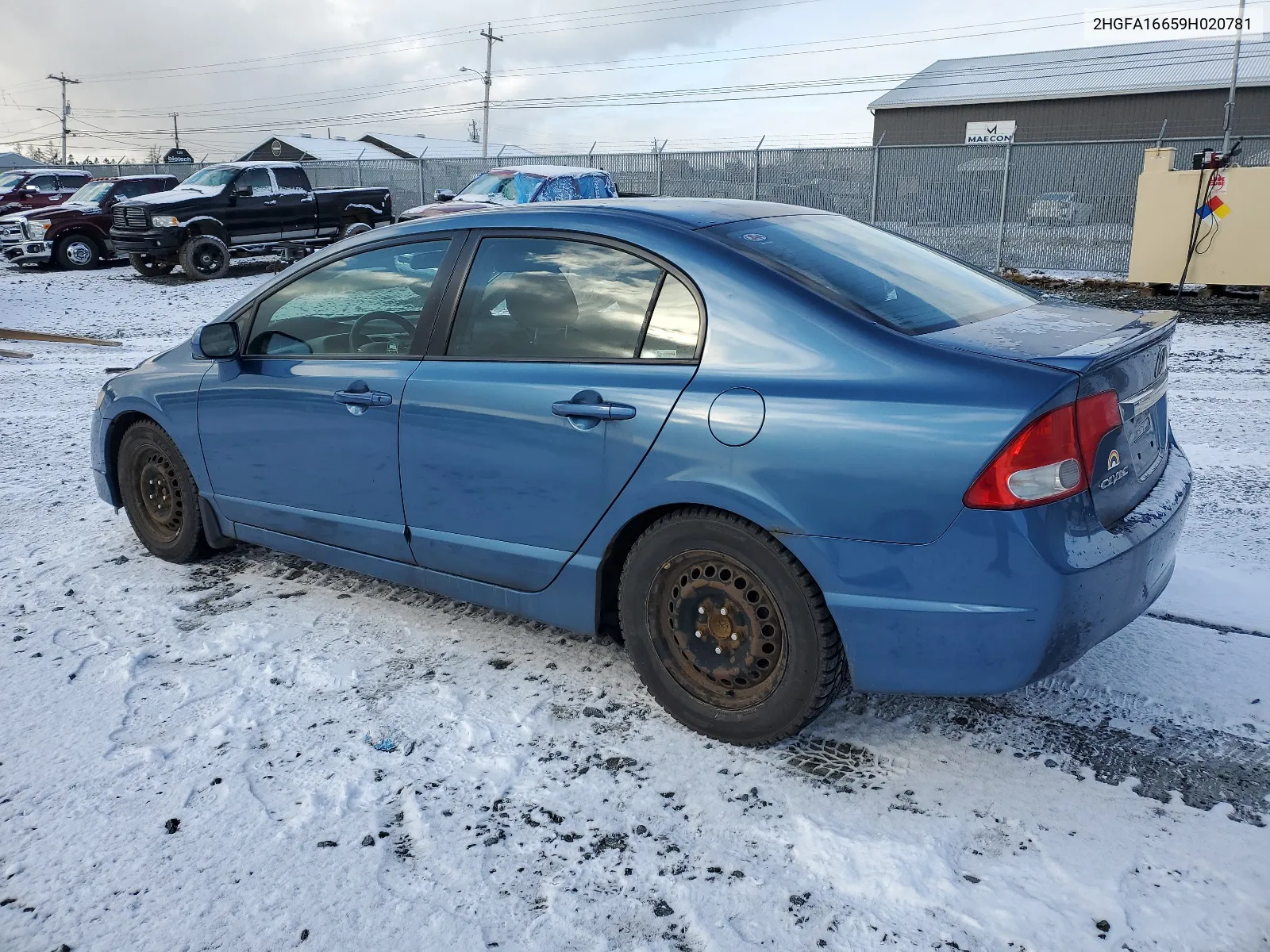 2009 Honda Civic Lx-S VIN: 2HGFA16659H020781 Lot: 38176354