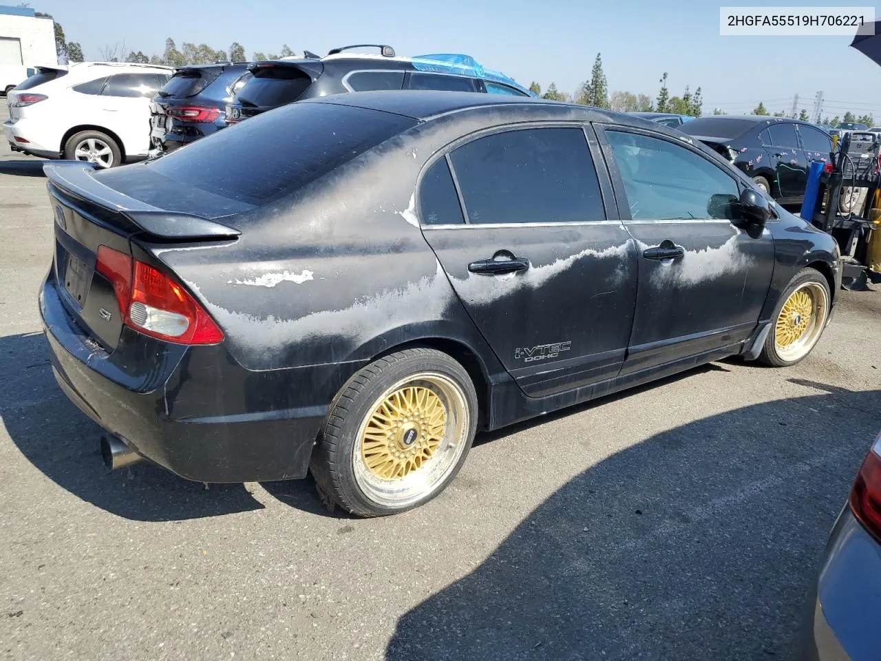 2HGFA55519H706221 2009 Honda Civic Si