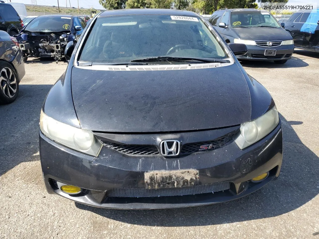 2009 Honda Civic Si VIN: 2HGFA55519H706221 Lot: 52028044