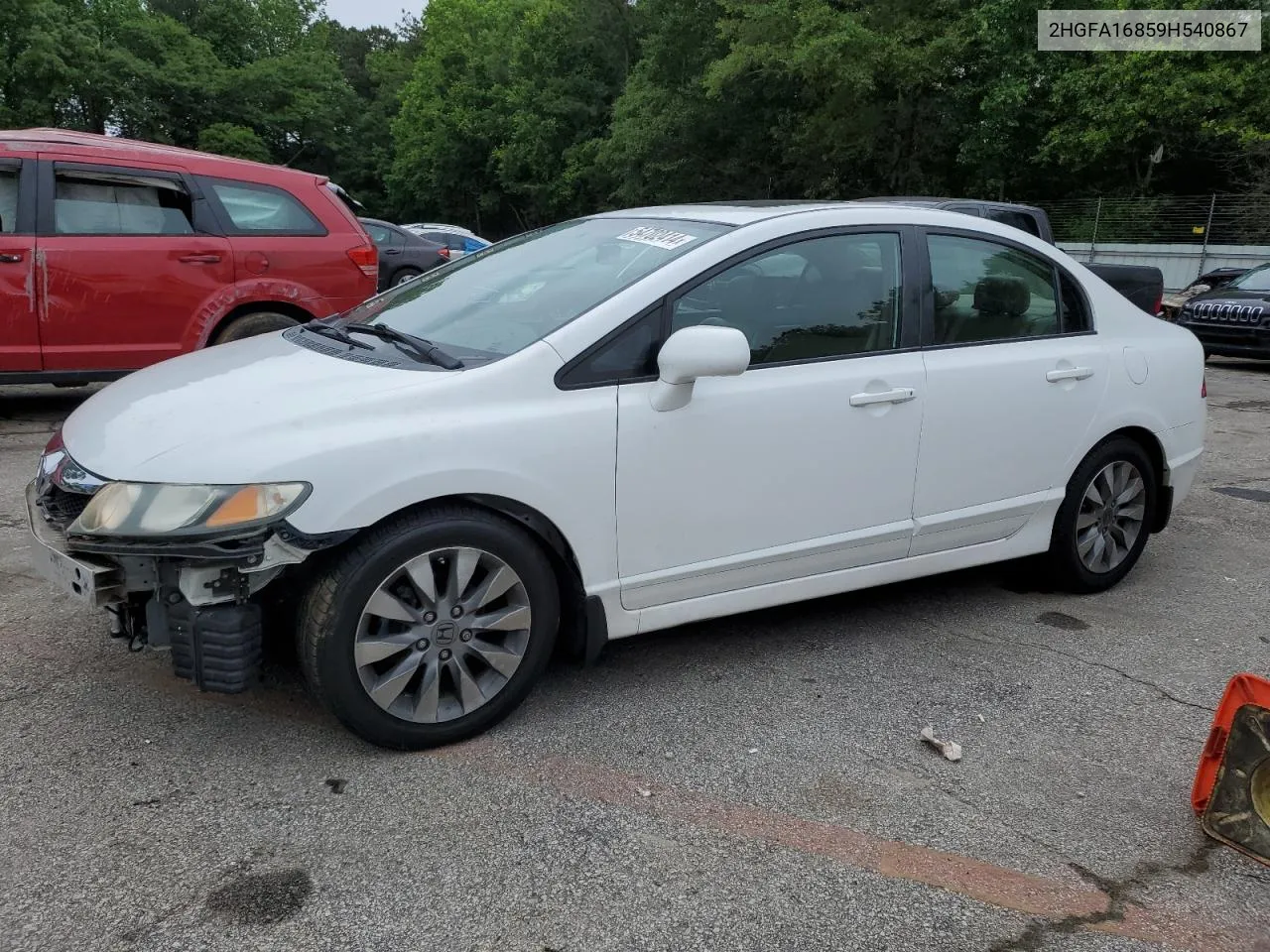 2009 Honda Civic Ex VIN: 2HGFA16859H540867 Lot: 54702414