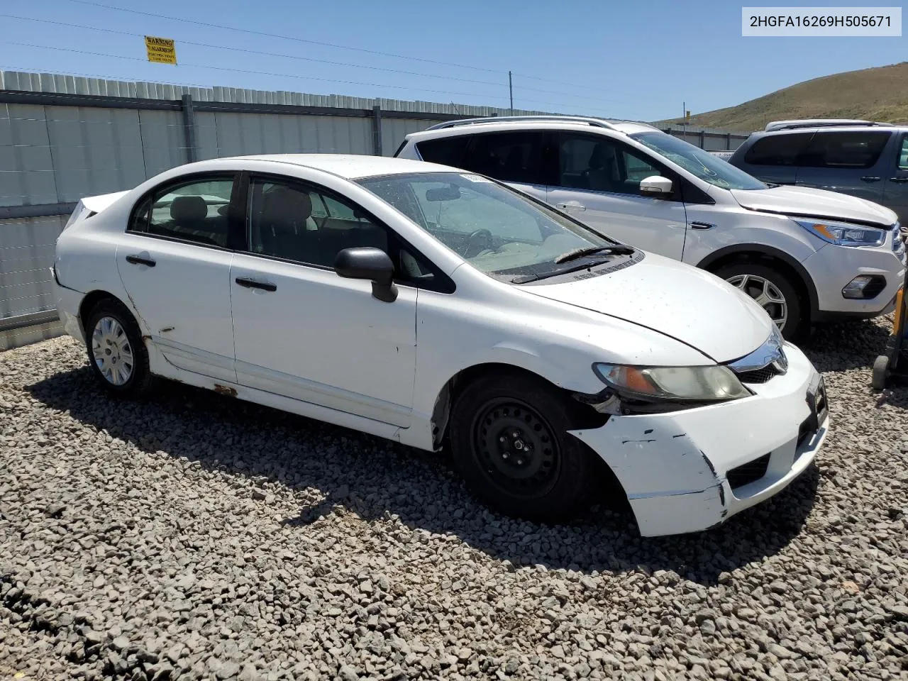 2009 Honda Civic Dx VIN: 2HGFA16269H505671 Lot: 56482364