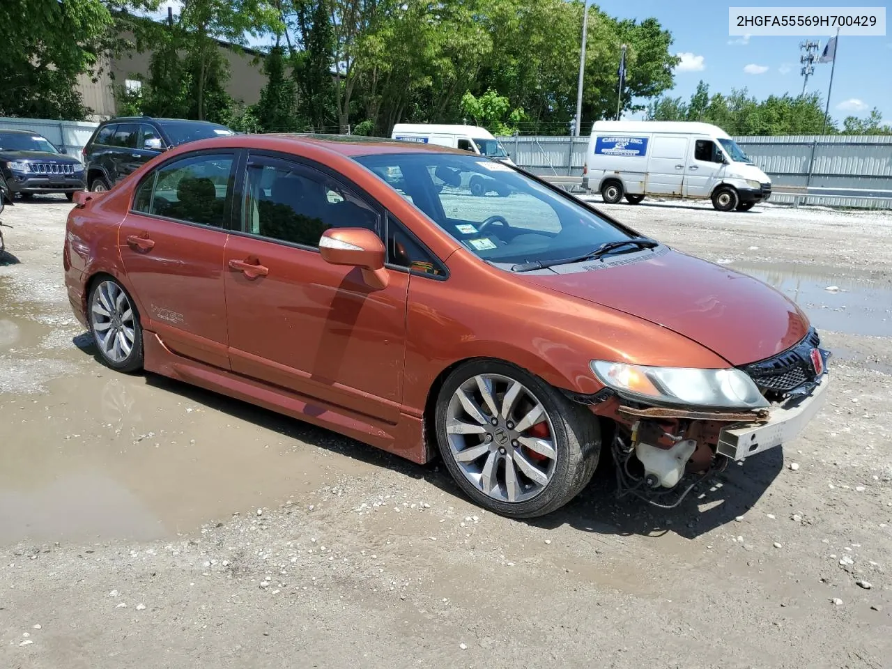 2009 Honda Civic Si VIN: 2HGFA55569H700429 Lot: 56879384