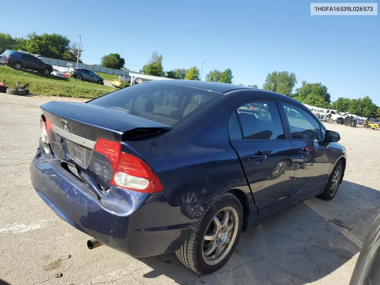 2009 Honda Civic Lx VIN: 1HGFA16539L026573 Lot: 57512014