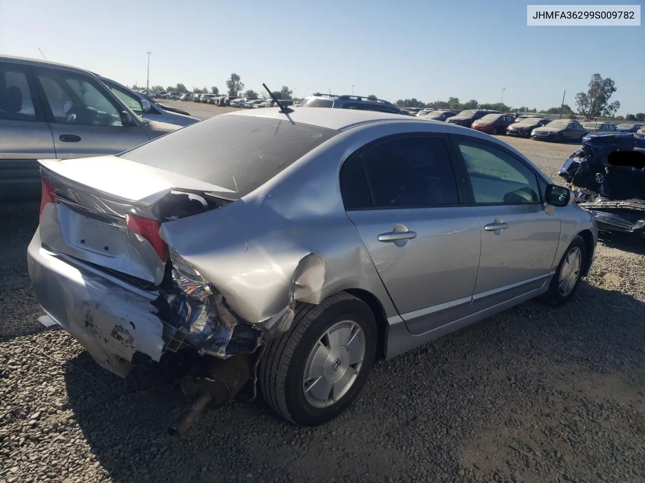 2009 Honda Civic Hybrid VIN: JHMFA36299S009782 Lot: 57925814