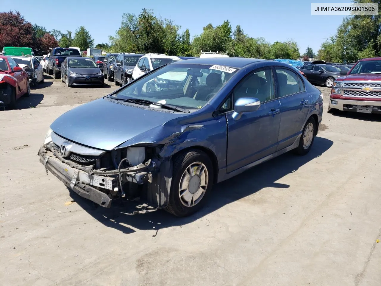 JHMFA36209S001506 2009 Honda Civic Hybrid