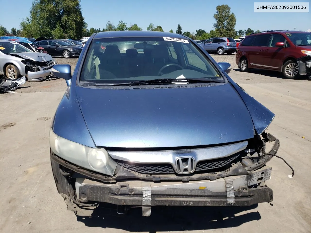 JHMFA36209S001506 2009 Honda Civic Hybrid