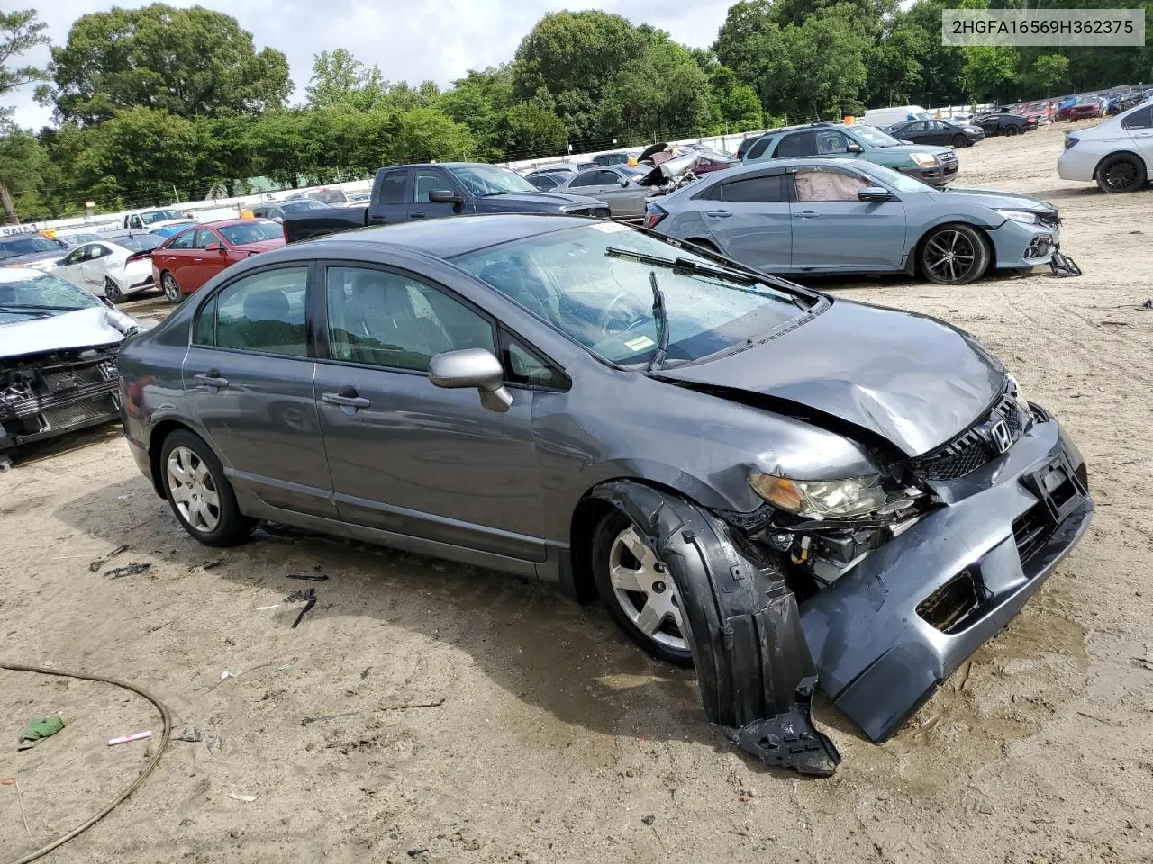 2009 Honda Civic Lx VIN: 2HGFA16569H362375 Lot: 60628504