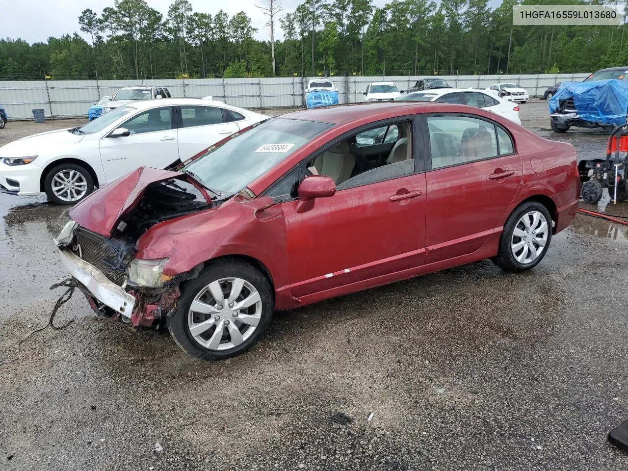 1HGFA16559L013680 2009 Honda Civic Lx