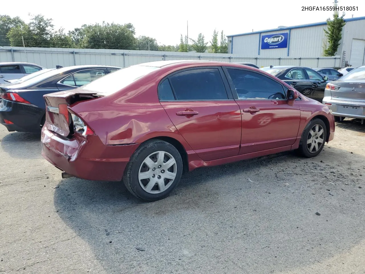 2009 Honda Civic Lx VIN: 2HGFA16559H518051 Lot: 68070354