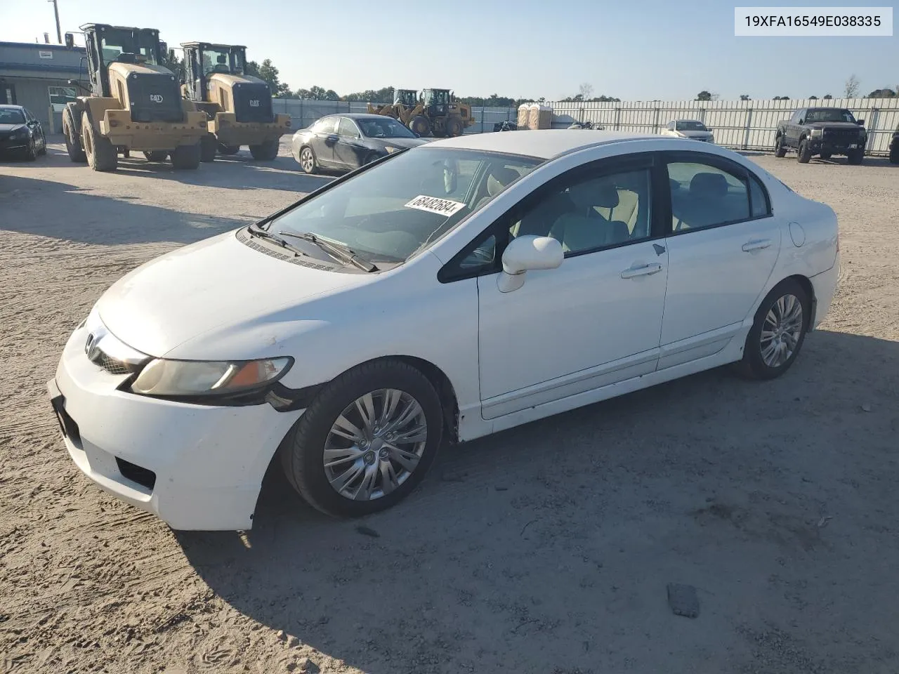 2009 Honda Civic Lx VIN: 19XFA16549E038335 Lot: 68482684